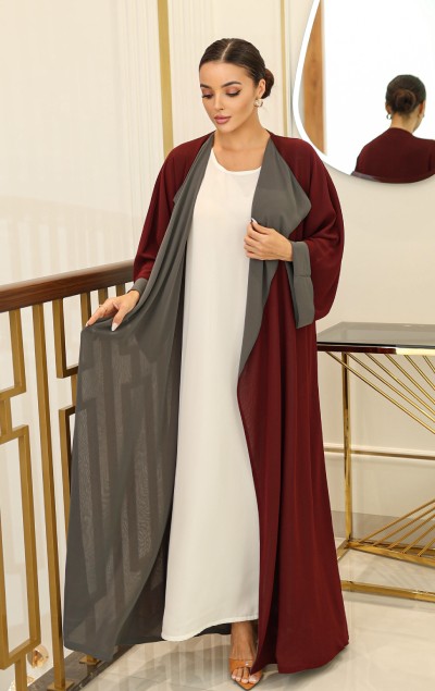 COLORED DOUBLEFACE ABAYA