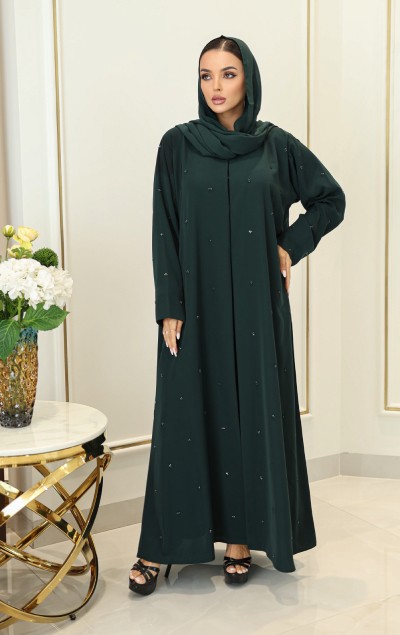 GREEN ELEGANT ABAYA